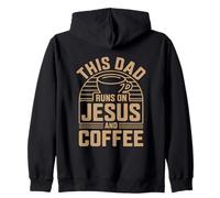 This Dad Runs on Jesus and Coffee Sweat à Capuche