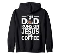 This Dad Runs on Jesus and Coffee Sweat à Capuche