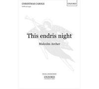 [(This Endris Night: Vocal Score)] [Author: Malcolm Archer] published on (April, 2014)