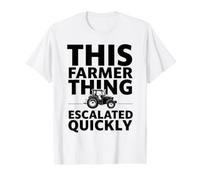 This Farmer Thing a Rapidement monté Un Tracteur Amusant T-Shirt Graphique avec Valeur