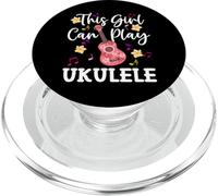 This Girl Can Play Ukulele Music Funny Ukulélé Kids PopSockets PopGrip pour MagSafe
