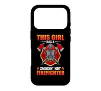This Girl Has A Smokin' Hot Firefighter Fireman Firefighters Coque pour iPhone 17 Pro