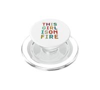 This Girl is on Fire - Cadeau d'autonomisation pour Femme Forte PopSockets PopGrip pour MagSafe