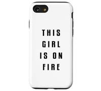 This Girl is on Fire Chemise Lady Woman Power Go Girls Quate Coque pour iPhone SE (2020) / 7/8