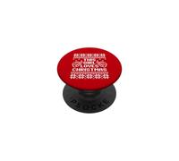 This Girl Loves Christmas Tshirt Ugly Sweater Pattern (Dark) PopSockets PopGrip Adhésif