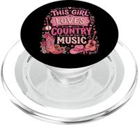 This Girl Loves Country Music Musique Occidentale PopSockets PopGrip pour MagSafe