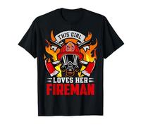 This Girl Loves Her Firefighter Fireman Firefighters Lovers T-Shirt