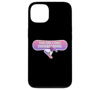 This Girl Loves Snowboard Woman Snowboarder Fun Coque pour iPhone 13