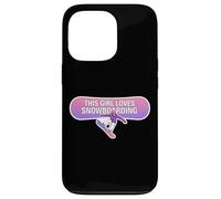 This Girl Loves Snowboard Woman Snowboarder Fun Coque pour iPhone 13 Pro