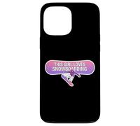 This Girl Loves Snowboard Woman Snowboarder Fun Coque pour iPhone 13 Pro Max