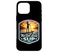 This Girl Loves Sup Lover Woman Standup Paddleboard Cute Coque pour iPhone 16 Pro Max