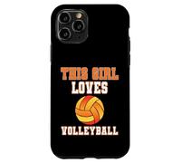 This Girl Loves Volleyball Shirt - Baseball Game Day Coque pour iPhone 11 Pro