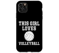 This Girl Loves Volleyball Shirt - Baseball Game Day Coque pour iPhone 11 Pro Max