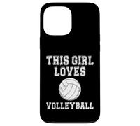 This Girl Loves Volleyball Shirt - Baseball Game Day Coque pour iPhone 13 Pro Max