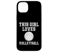 This Girl Loves Volleyball Shirt - Baseball Game Day Coque pour iPhone 14 Plus
