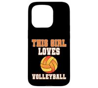 This Girl Loves Volleyball Shirt - Baseball Game Day Coque pour iPhone 15 Pro