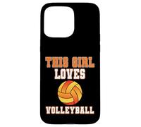 This Girl Loves Volleyball Shirt - Baseball Game Day Coque pour iPhone 15 Pro Max
