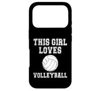 This Girl Loves Volleyball Shirt - Baseball Game Day Coque pour iPhone 17 Pro