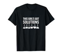 This Girl's Got Solutions Drôle Chimie Science pour Femme T-Shirt