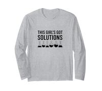 This Girl's Got Solutions Drôle Science Chimie pour Femme Manche Longue