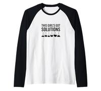 This Girl's Got Solutions Drôle Science Chimie pour Femme Manche Raglan