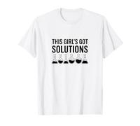 This Girl's Got Solutions Drôle Science Chimie pour Femme T-Shirt