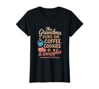 This Grandma Runs on Coffee Cookies & Snuggles nouveauté T-Shirt