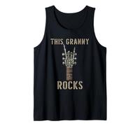 This Granny Rocks Squelette Hand Rock Music Band Guitare Débardeur