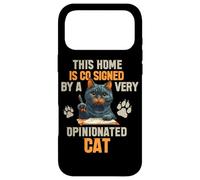 This Home is CO Signed by A Very Opinionated Cat Coque pour iPhone 17 Pro Max