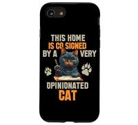 This Home is CO Signed by A Very Opinionated Cat Coque pour iPhone SE (2020) / 7/8