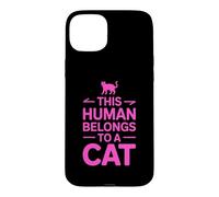 This Human Belongs to A Cat Coque pour iPhone 15 Plus