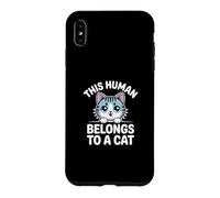 This Human Belongs to A Cat Coque pour iPhone XS Max