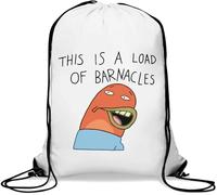 This is A Load of Barnacles Sac de gym décontracté avec cordon de serrage Blanc