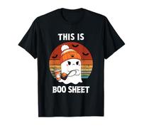 This is Boo Sheet Funny Ghost Boo Retro Halloween Spooky T-Shirt