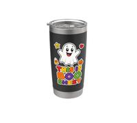 This Is Boo Sheet Funny Halloween Fantôme Pun Costume Gobelet isotherme en acier inoxydable double paroi