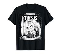 This is Bull Funny Bullsht Funny Cow Toilet Humour Meme T-Shirt