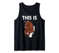 This is Bull Sitting Toilettes Téléphone Humoristique pour Homme et Femme Débardeur