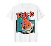 This is Bullsht Funny Bull Funny Cow Toilet Humour Meme T-Shirt