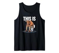 This is Bullsht Funny Cow Toilettes Humoristiques Débardeur