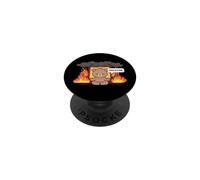 This is Fine Meme Funny Cute Kawaii Bear Room on Fire PopSockets PopGrip Adhésif