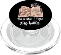 This is How I Fight My Battles - Bible Jésus Croix Chrétienne PopSockets PopGrip pour MagSafe