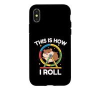 This is How I Roll Adorable Hamster dans Sa Roue Kawaii Coque pour iPhone X/XS