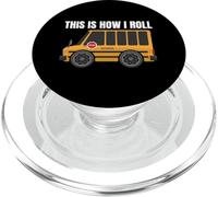 This is How I Roll Bus Scolaire Amusant pour Les conducteurs de Bus et Les Enfants PopSockets PopGrip pour MagSafe
