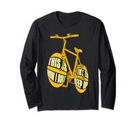 This Is How I Roll Cycling Lover Cycliste Bicycle Keep Up Manche Longue