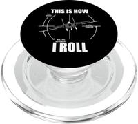 This is How I Roll F-15 Eagle Airplane Pilot Flying F15 PopSockets PopGrip pour MagSafe