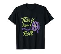 This Is How I Roll Film Reel Movie Buff Humour T-Shirt