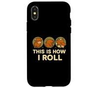 This is How I Roll Funny Highland Cow, Retro Western Coque pour iPhone X/XS