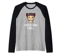 This is How I Roll Funny Japanese Sushi Girl Raw Sushi Food Manche Raglan