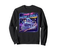 This is How I Roll Retro Synthwave Train Années 80 Vaporwave Sweatshirt