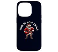 This is How I Roll Santa Boxer Arts Martiaux Boxe de Noël Coque pour iPhone 14 Pro